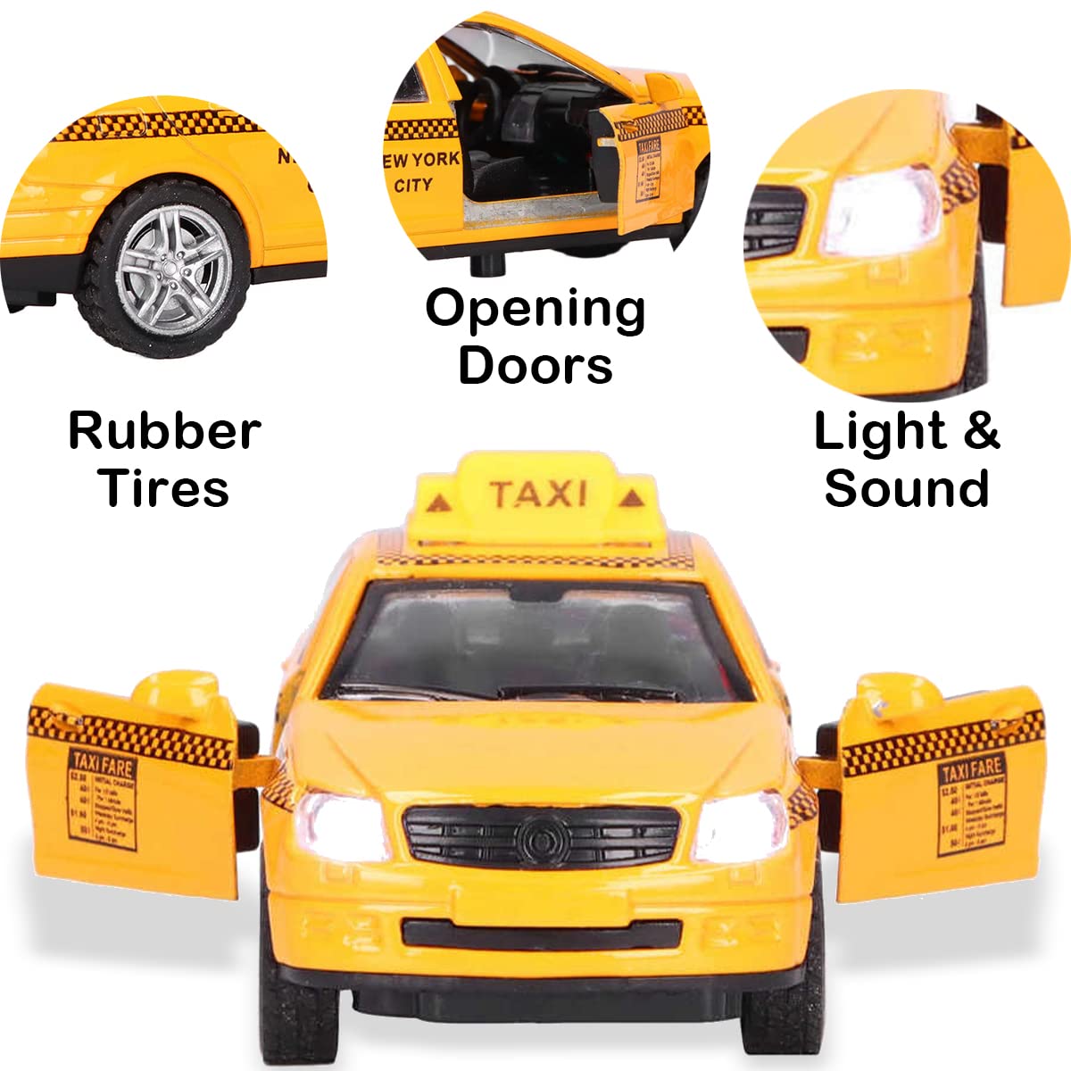 乗用玩具 yellow cab TAXI Amazon.com: ArtCreativity Yellow Taxi Cab Toy - 9 Inch - Taxi Toy